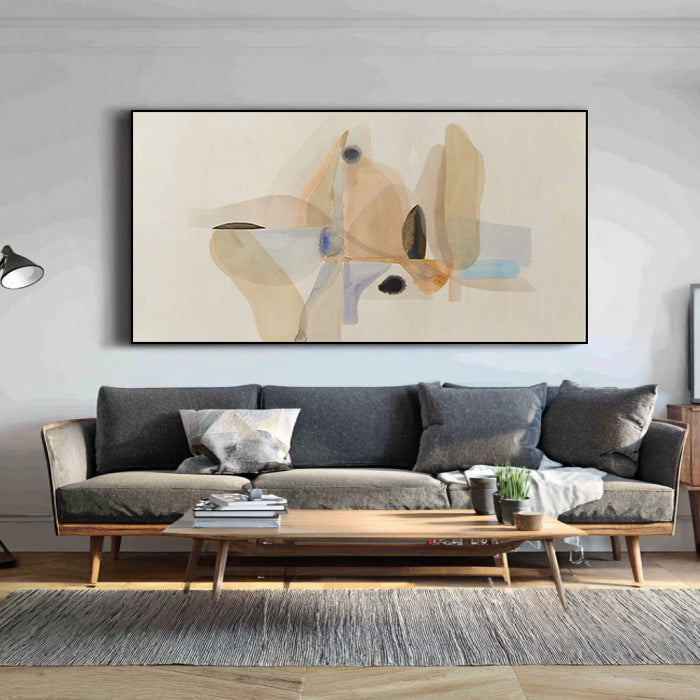 The Zen of Breathing - Modern Ink Wash Style Abstract Wall Art