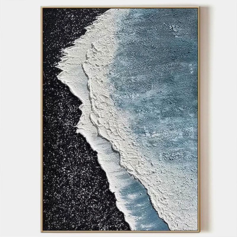 Textured Ocean Wave Canvas Wall Art