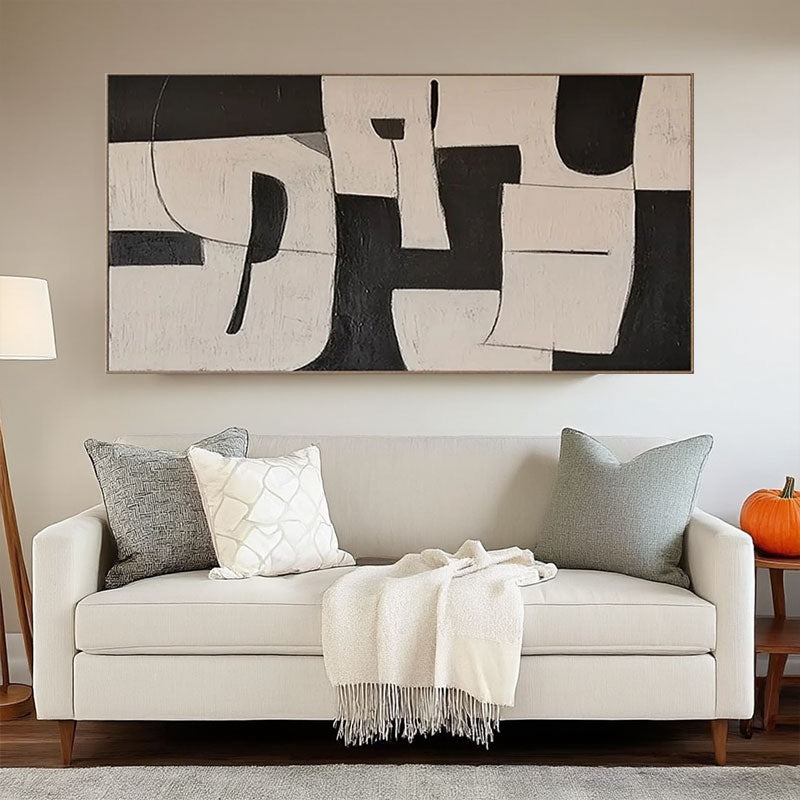 Textured Puzzle Shape Wall Art