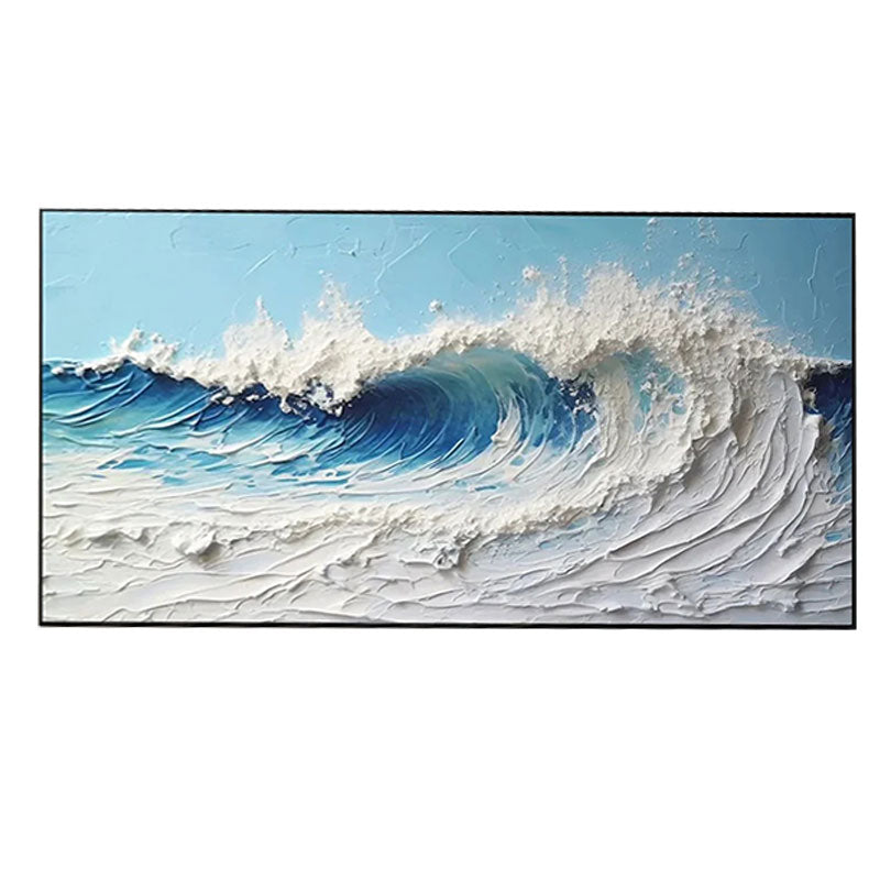 Textured Crashing Wave Wall Art