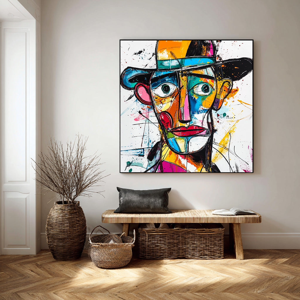 The Deconstructed Gaze - Modern Picasso Style Abstract Portrait Wall Art