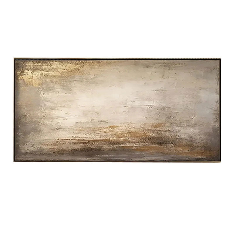 Golden Bronze Abstract Landscape Canvas