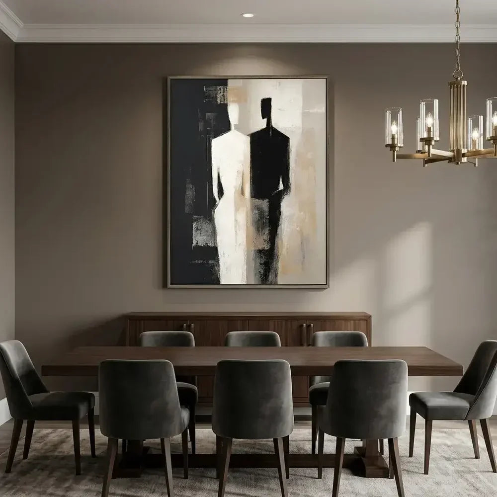 Textured Silhouette Duo Wall Art