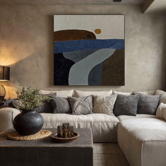 Path to Sunrise - Modern Geometric Color Block Abstract Wall Art