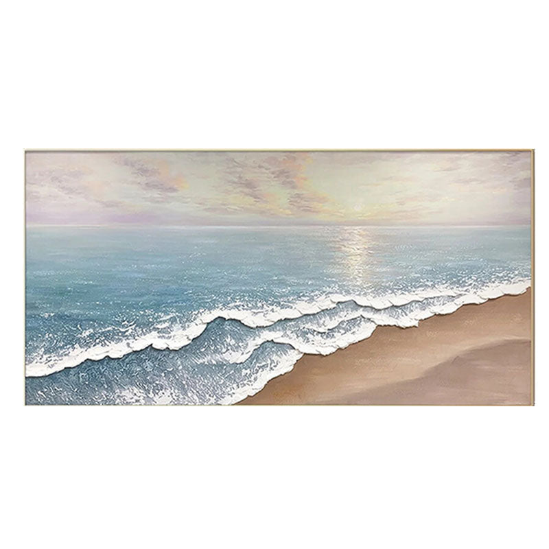 Serene Beach Sunset Canvas Wall Art