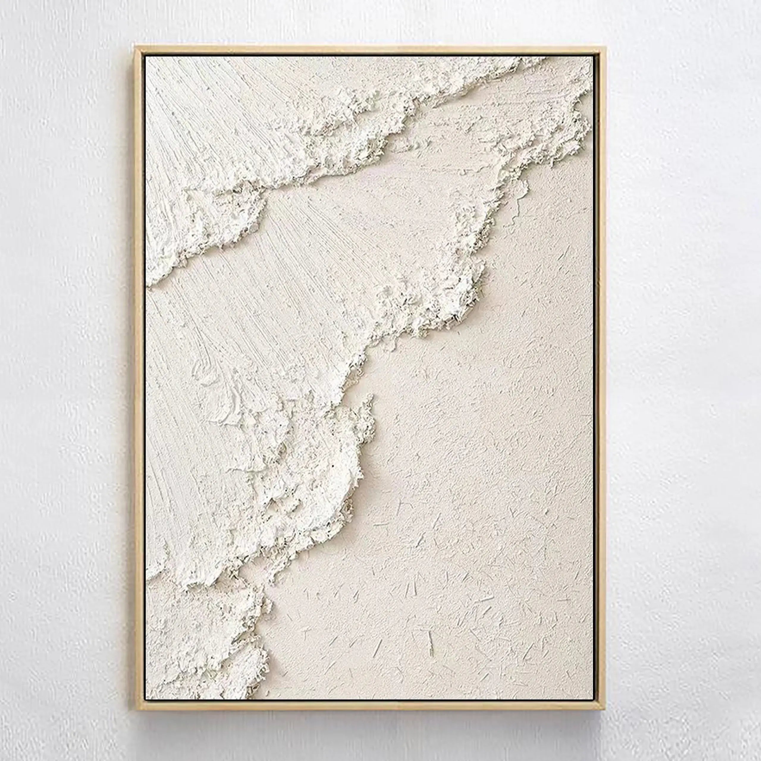 Beige Minimalist Textured Wall Art