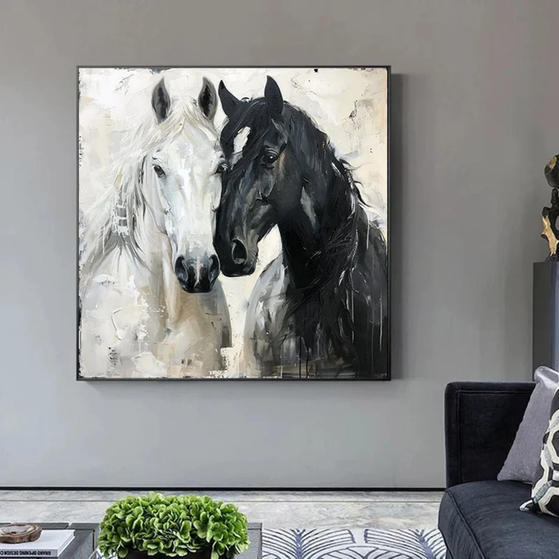 Abstract Animal Art Horse Texture Wall Art