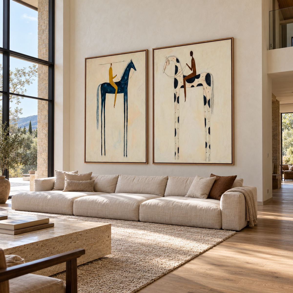 Modern Folk Art | Riders in Reverie