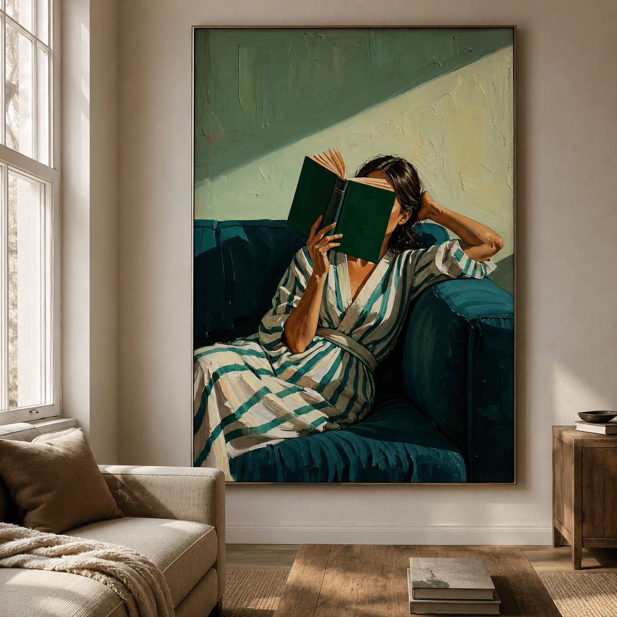 Impressionist Art | Sunlit Reading Hour
