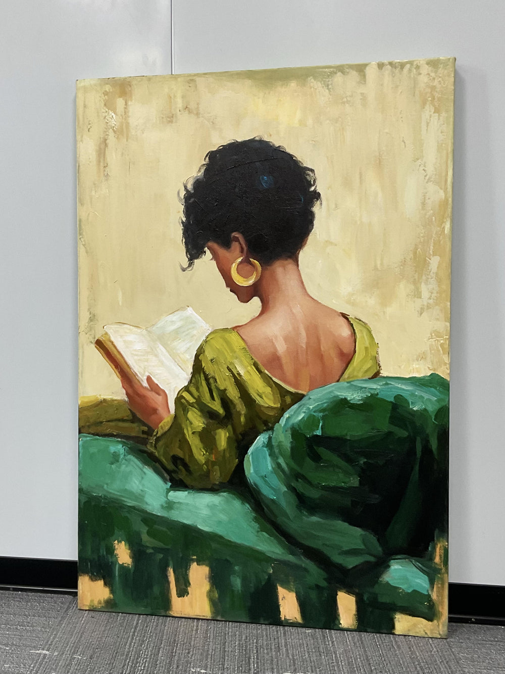Impressionist Art | Quiet Reading Moment - Real artwork photo
