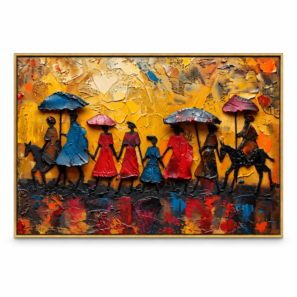 Figurative Wall Art | Golden Procession