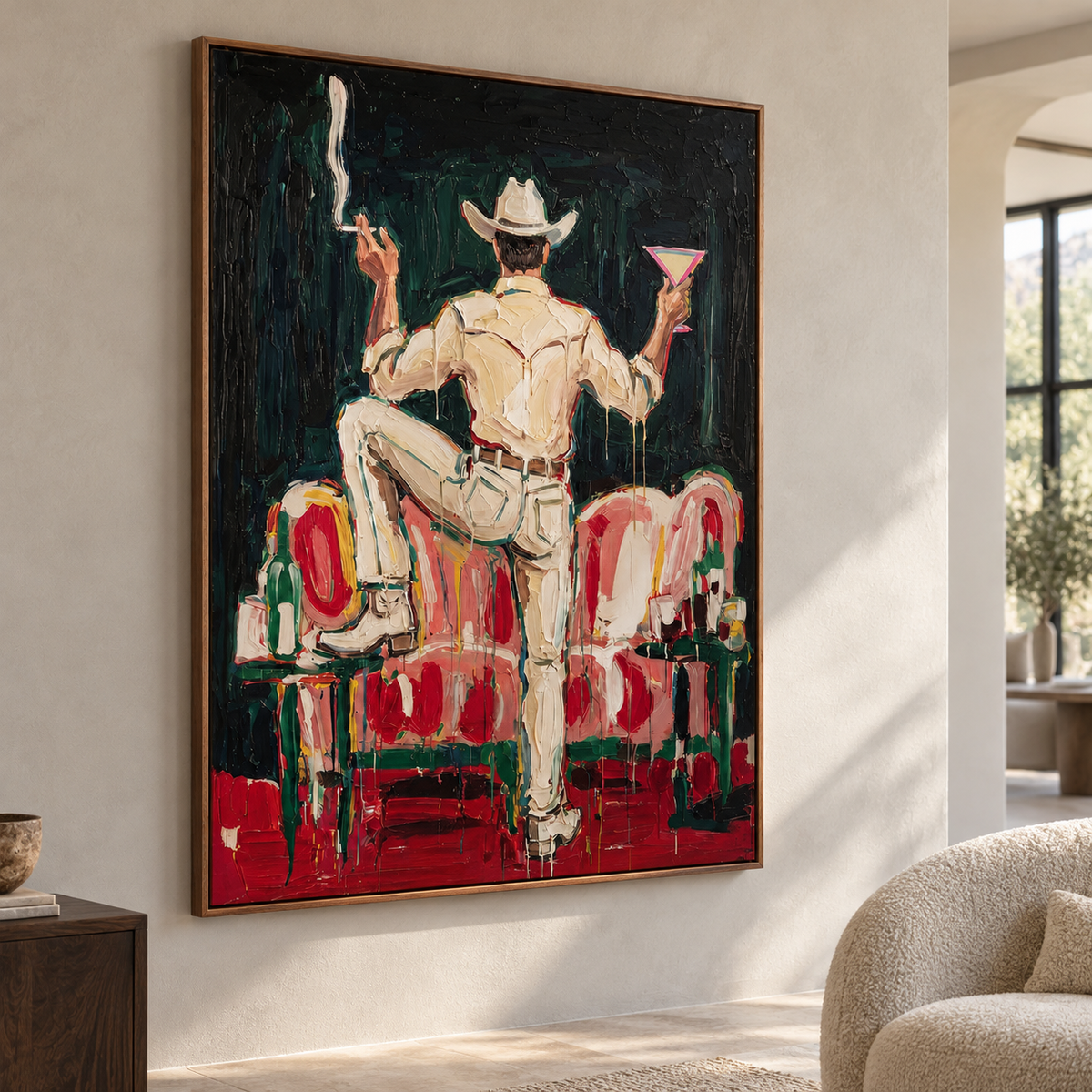 Contemporary Western Pop Art | Midnight Swagger