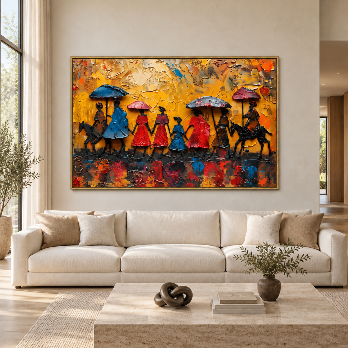 Figurative Wall Art | Golden Procession