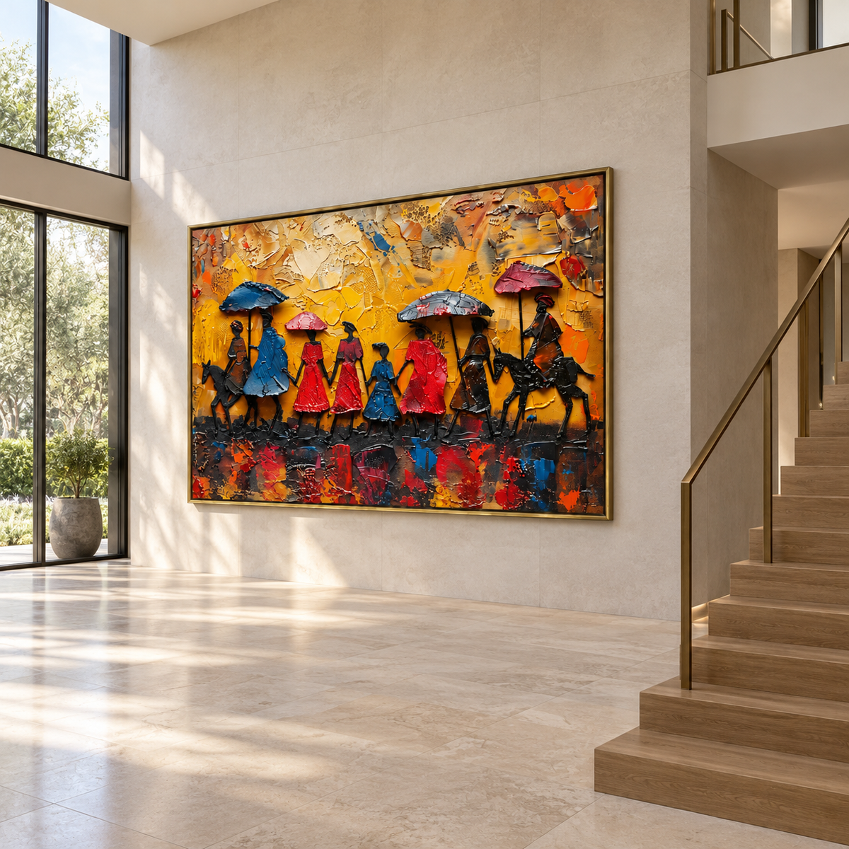 Figurative Wall Art | Golden Procession