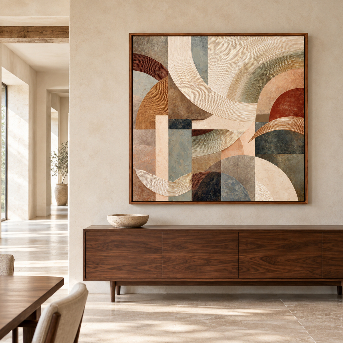 Contemporary Geometric Abstract | Earthbound Rhythm