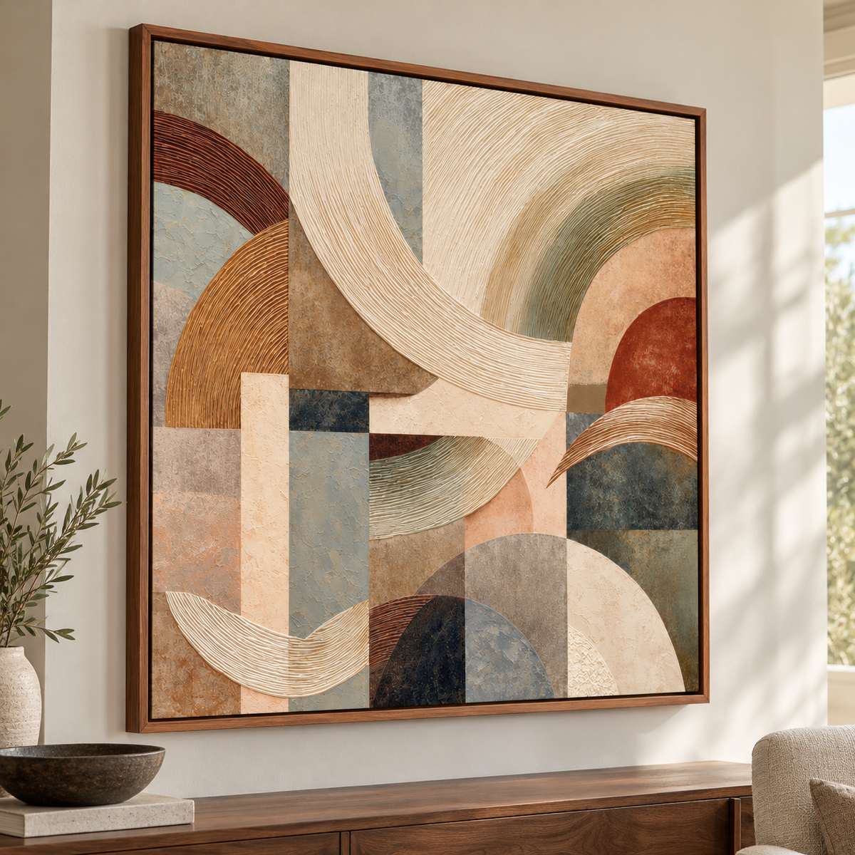 Contemporary Geometric Abstract | Earthbound Rhythm