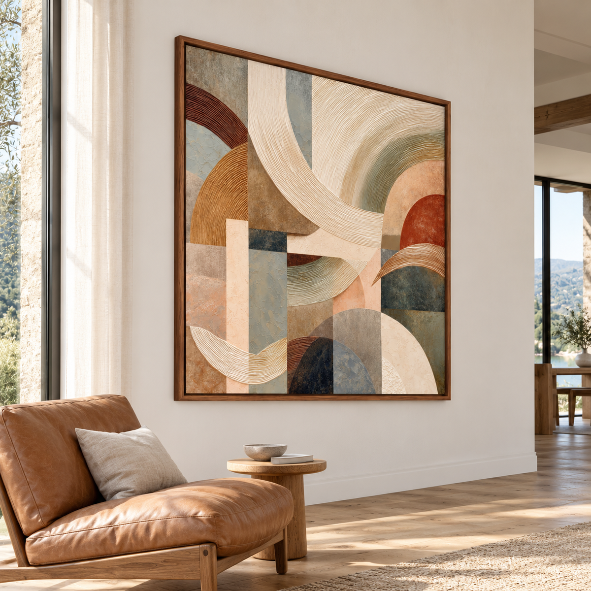 Contemporary Geometric Abstract | Earthbound Rhythm