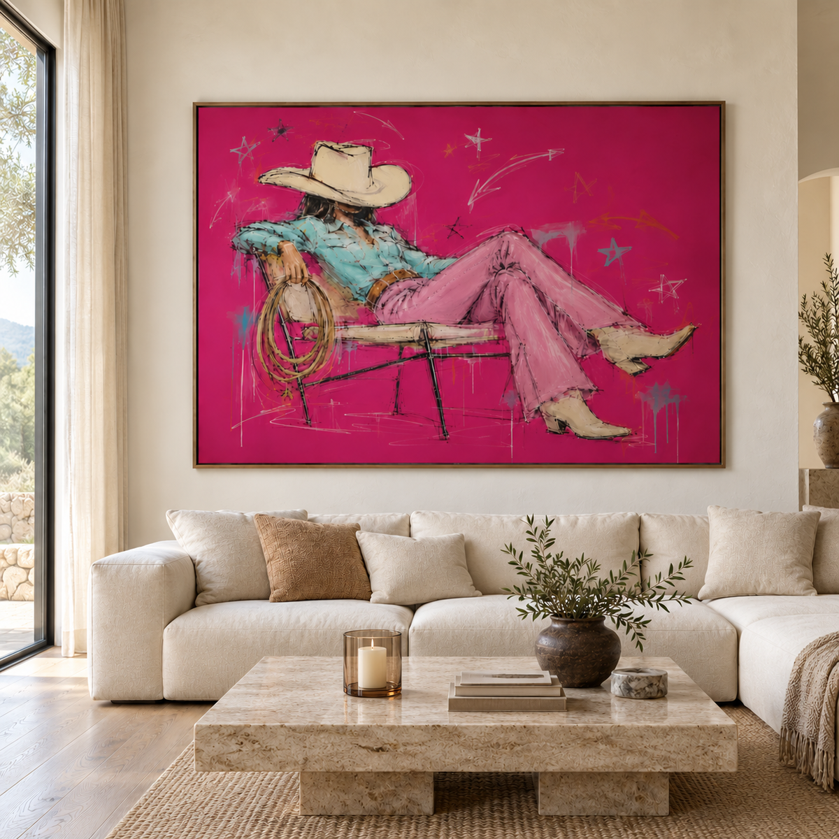 Western Pop Art | Off-Duty Cowgirl