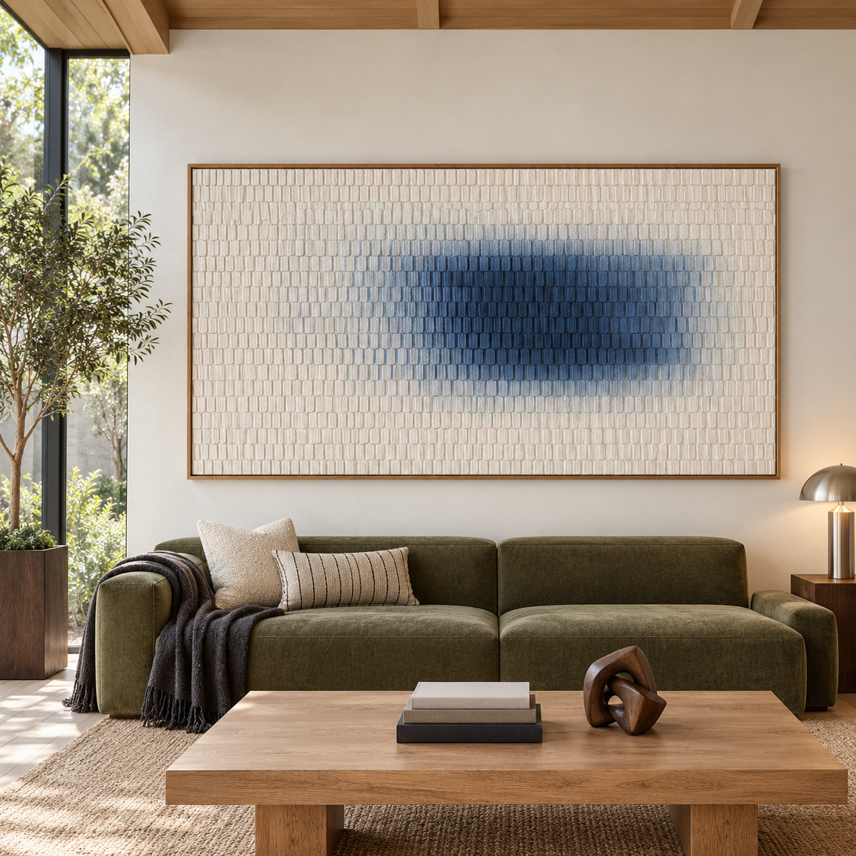 Contemporary Textured Abstract | Blue Reverie