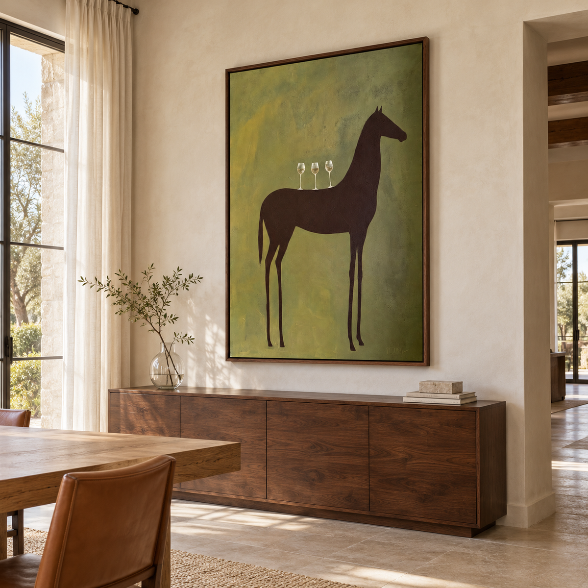 Vintage Americana Art | A Toast to Stillness