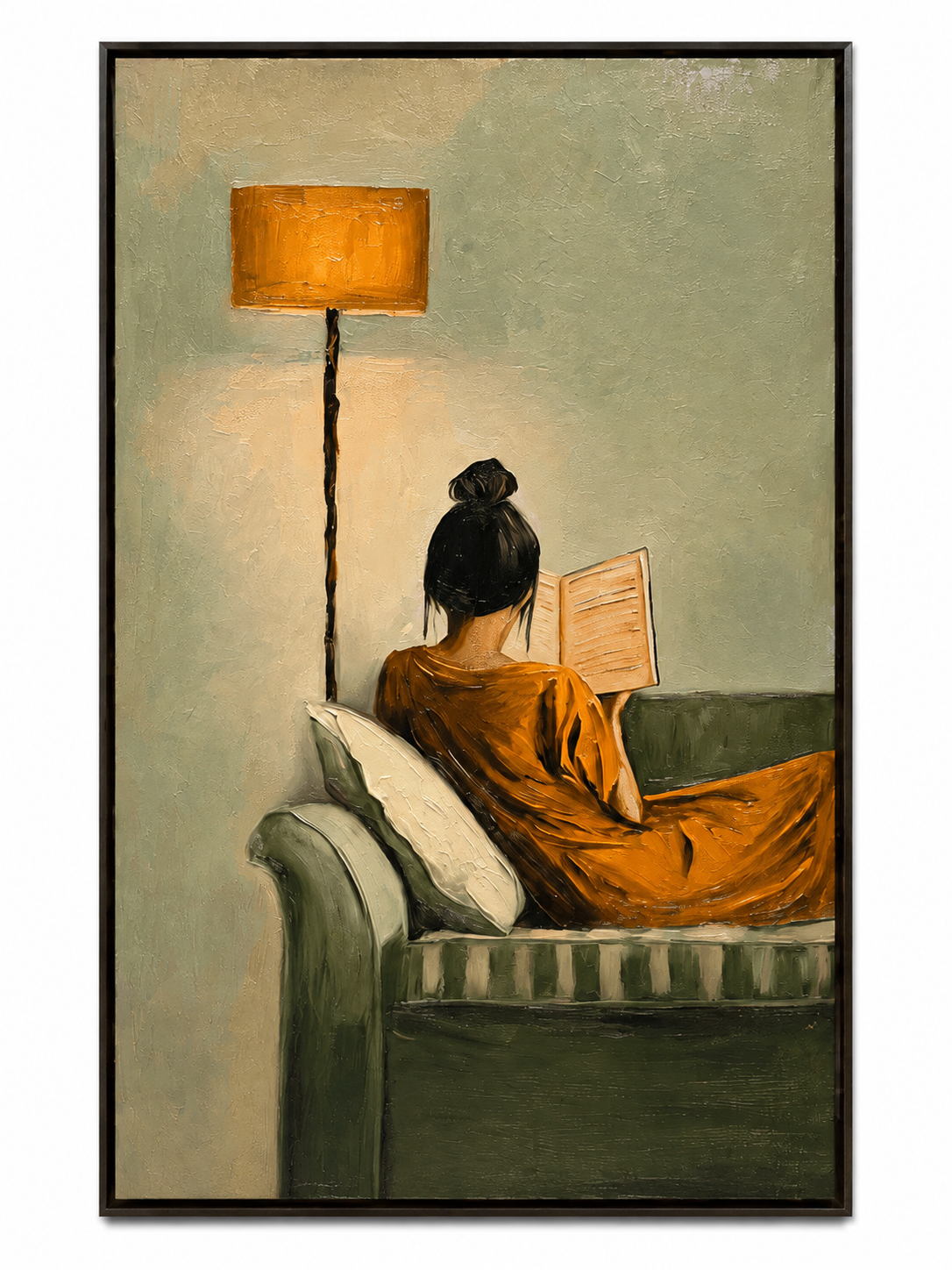 Impressionist Art | Warm Sofa Reading