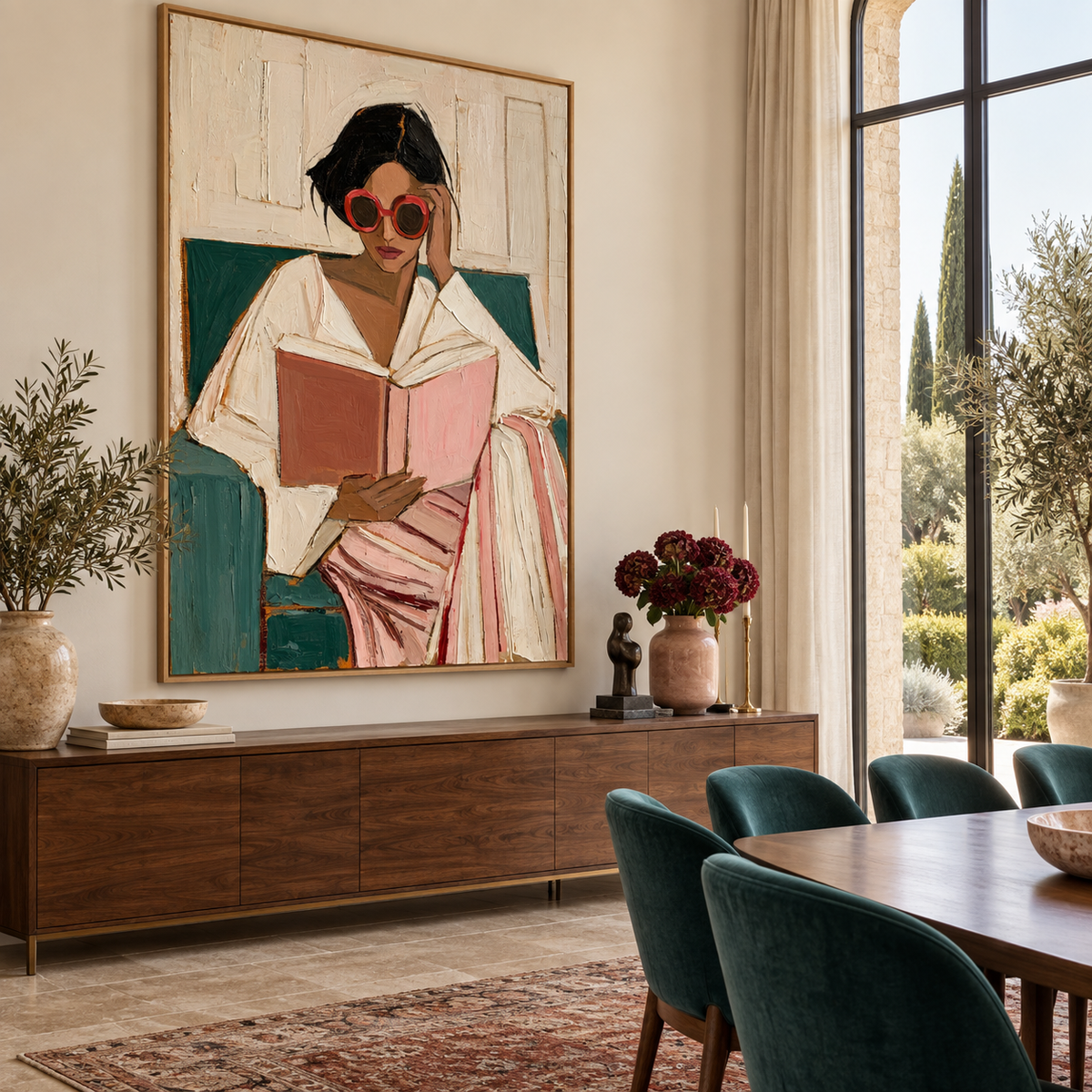 Impressionist Art | Rose-Tinted Reading