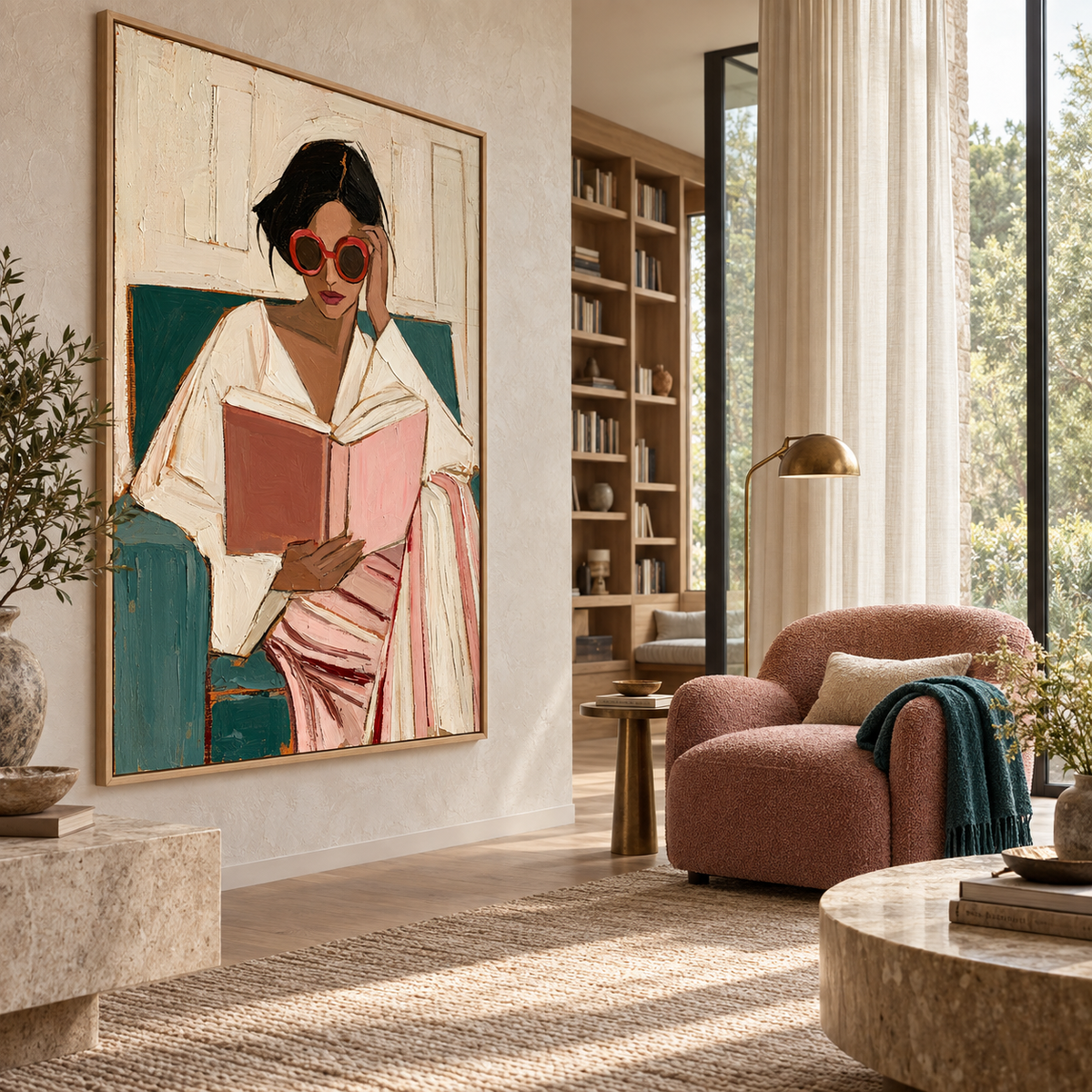 Impressionist Art | Rose-Tinted Reading
