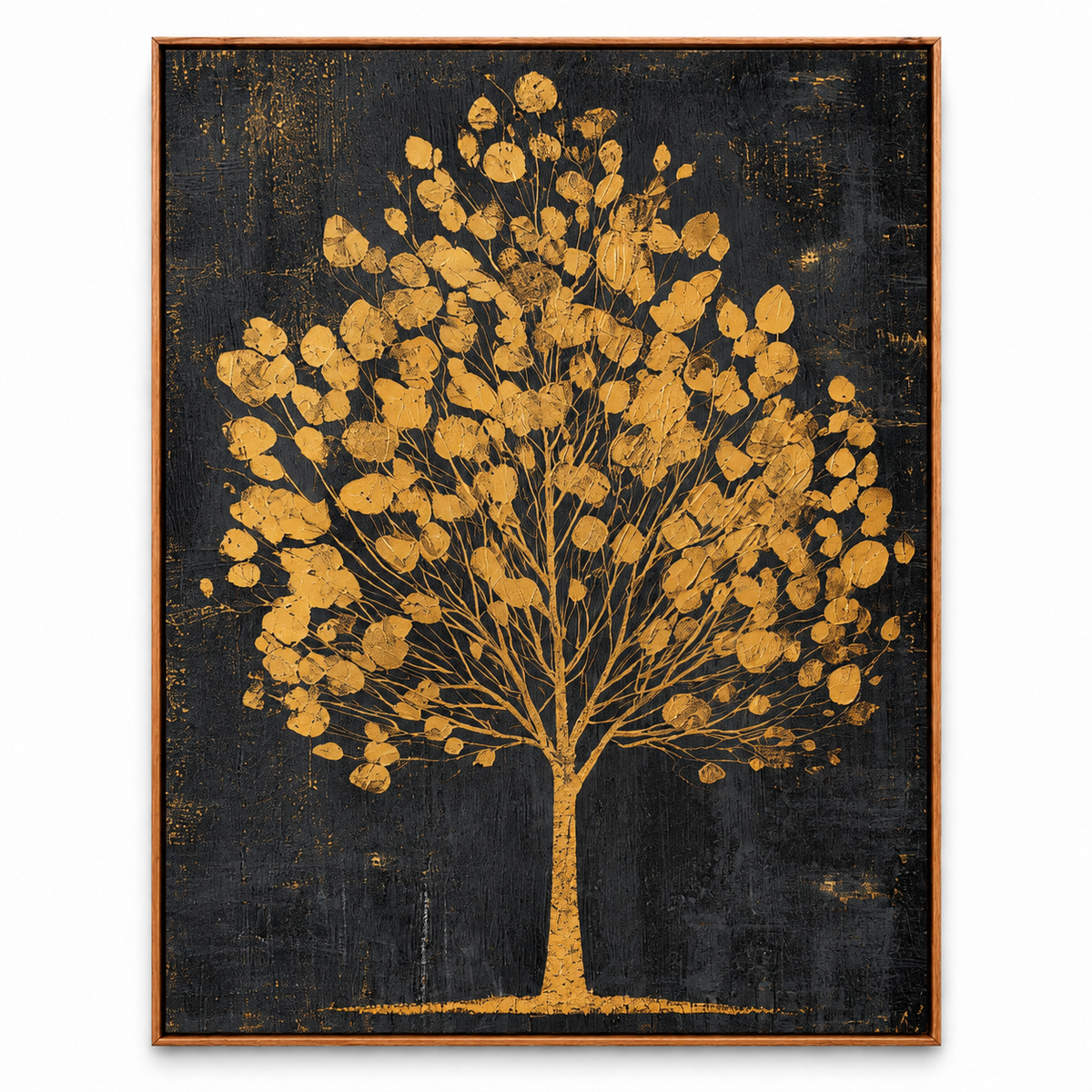 Black & Gold Art | Gilded Tree of Life
