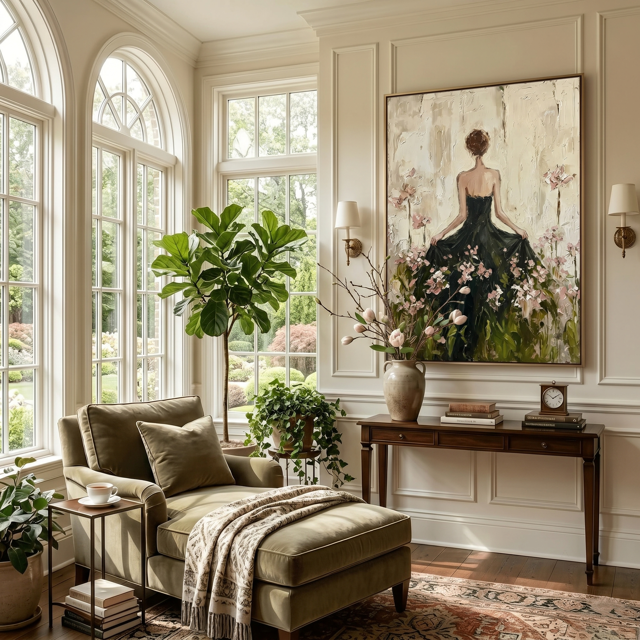 Textured Sylvan Reverie | Blush Petals