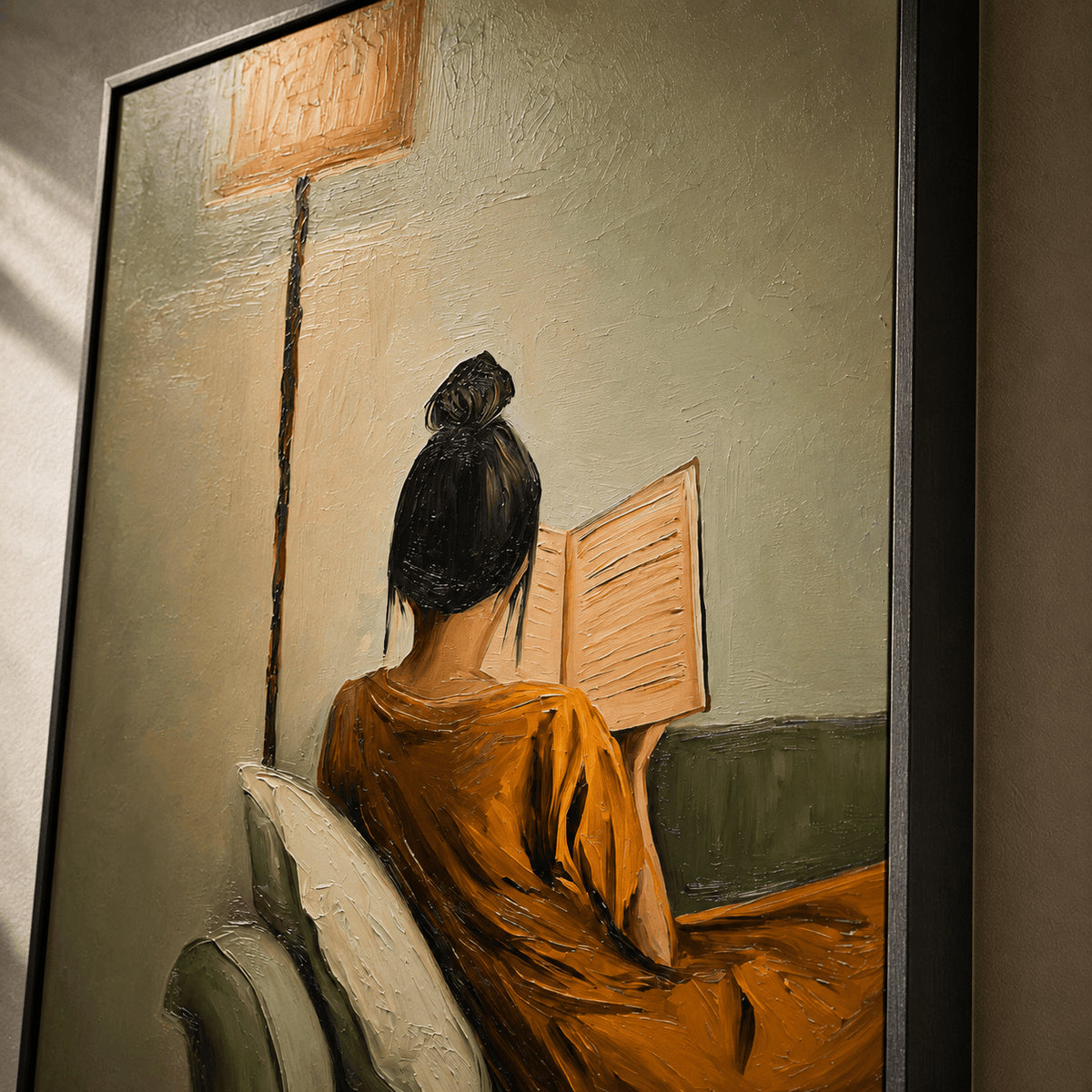 Impressionist Art | Warm Sofa Reading