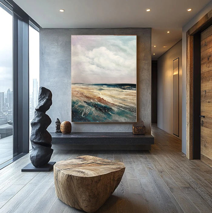 Chiaroscuro Coastal Landscape Canvas Art