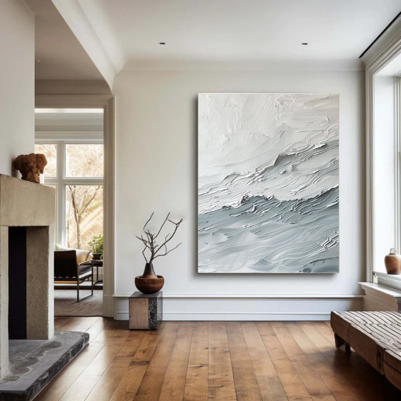 Abstract Painting "Waves of a Silent Symphony"
