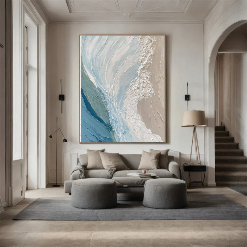 Abstract Textured Painting "Pause"
