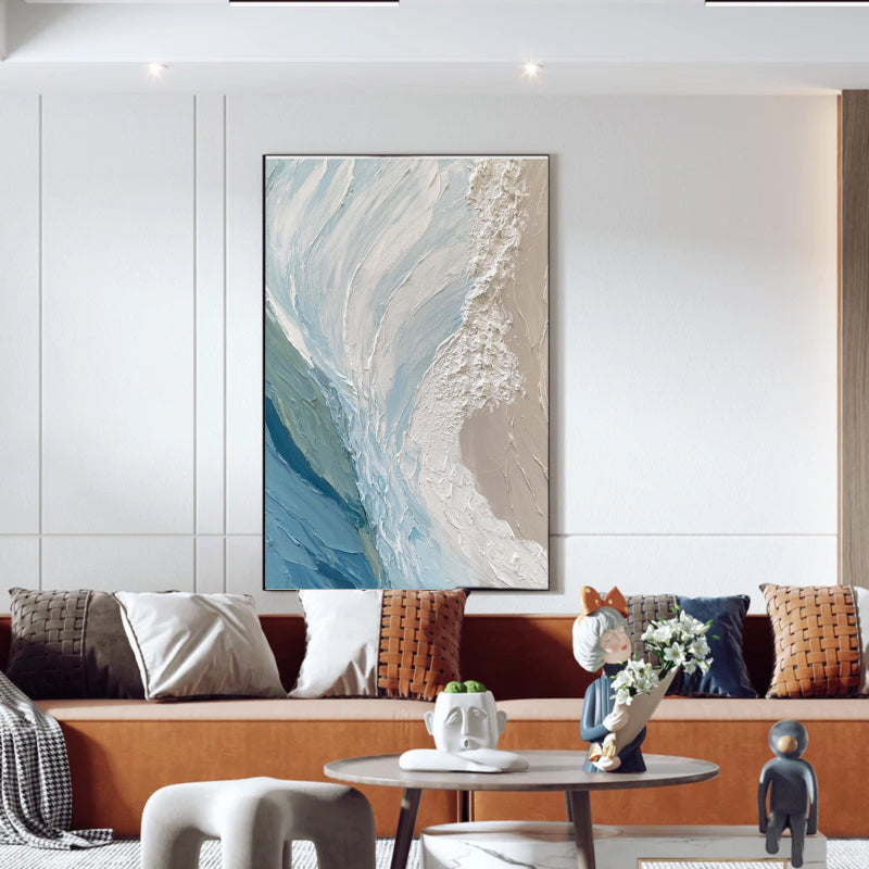 Abstract Textured Painting "Pause"