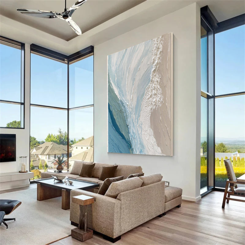 Abstract Textured Painting "Pause"