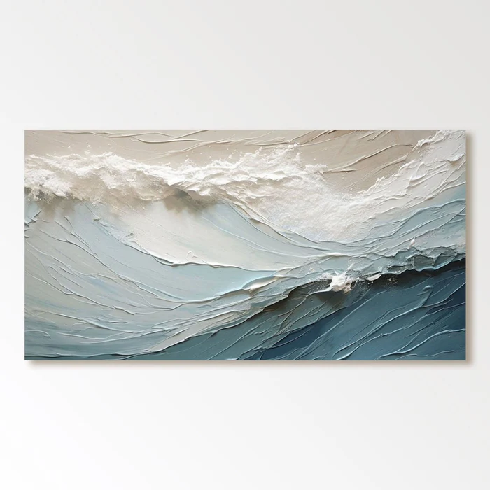 Dynamic Ocean Wave Horizontal Canvas Art