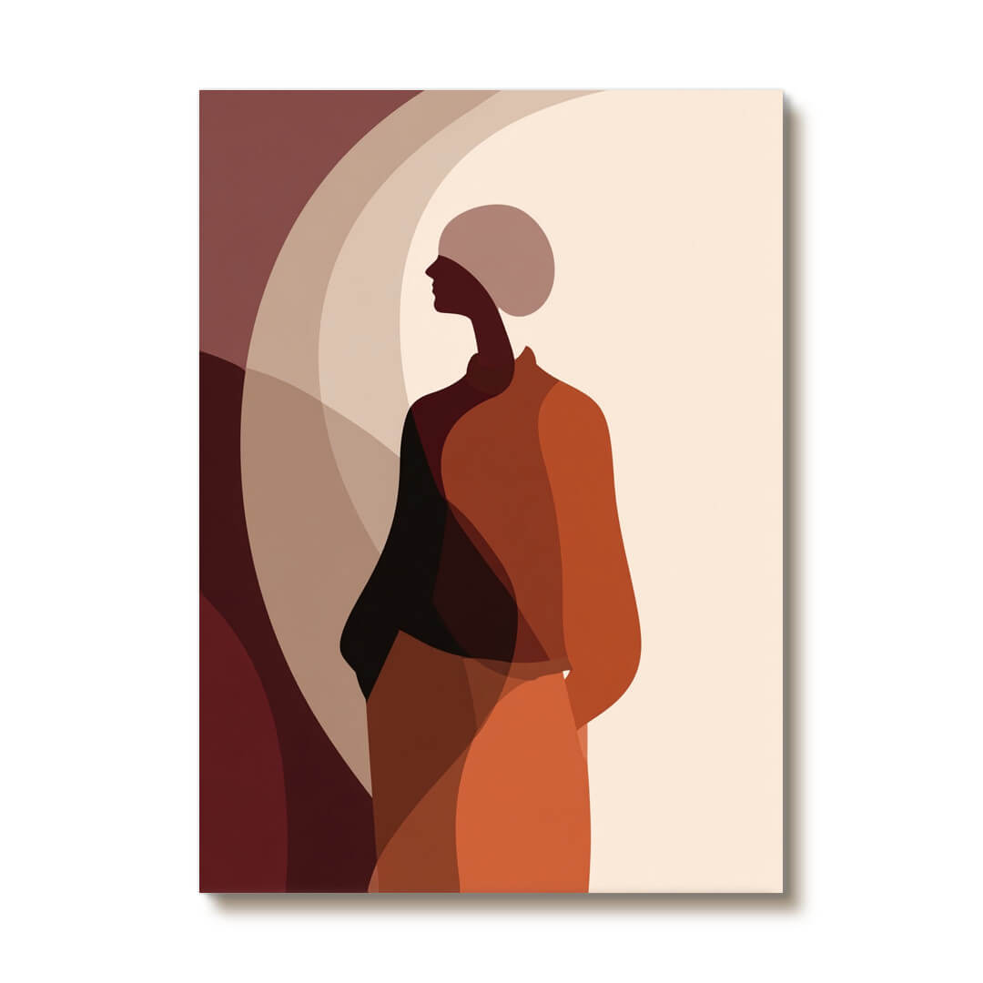 Silhouette in Amber Dusk