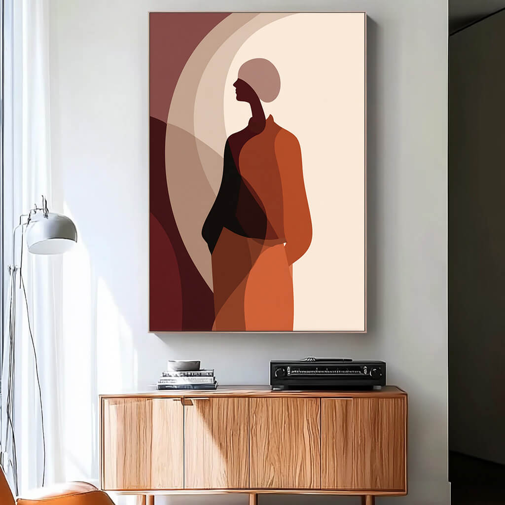 Silhouette in Amber Dusk