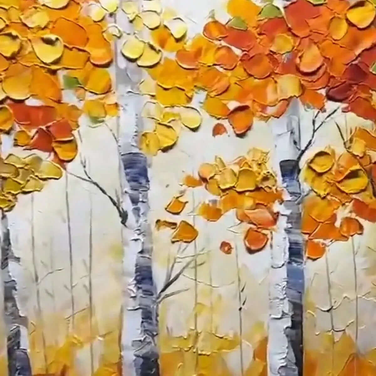 Where Birches Burn in Autumn Light
