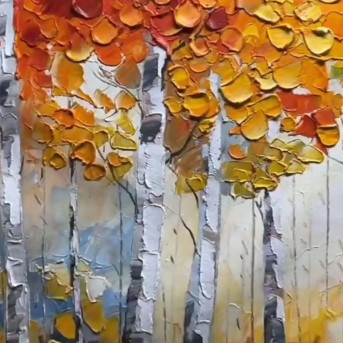 Where Birches Burn in Autumn Light