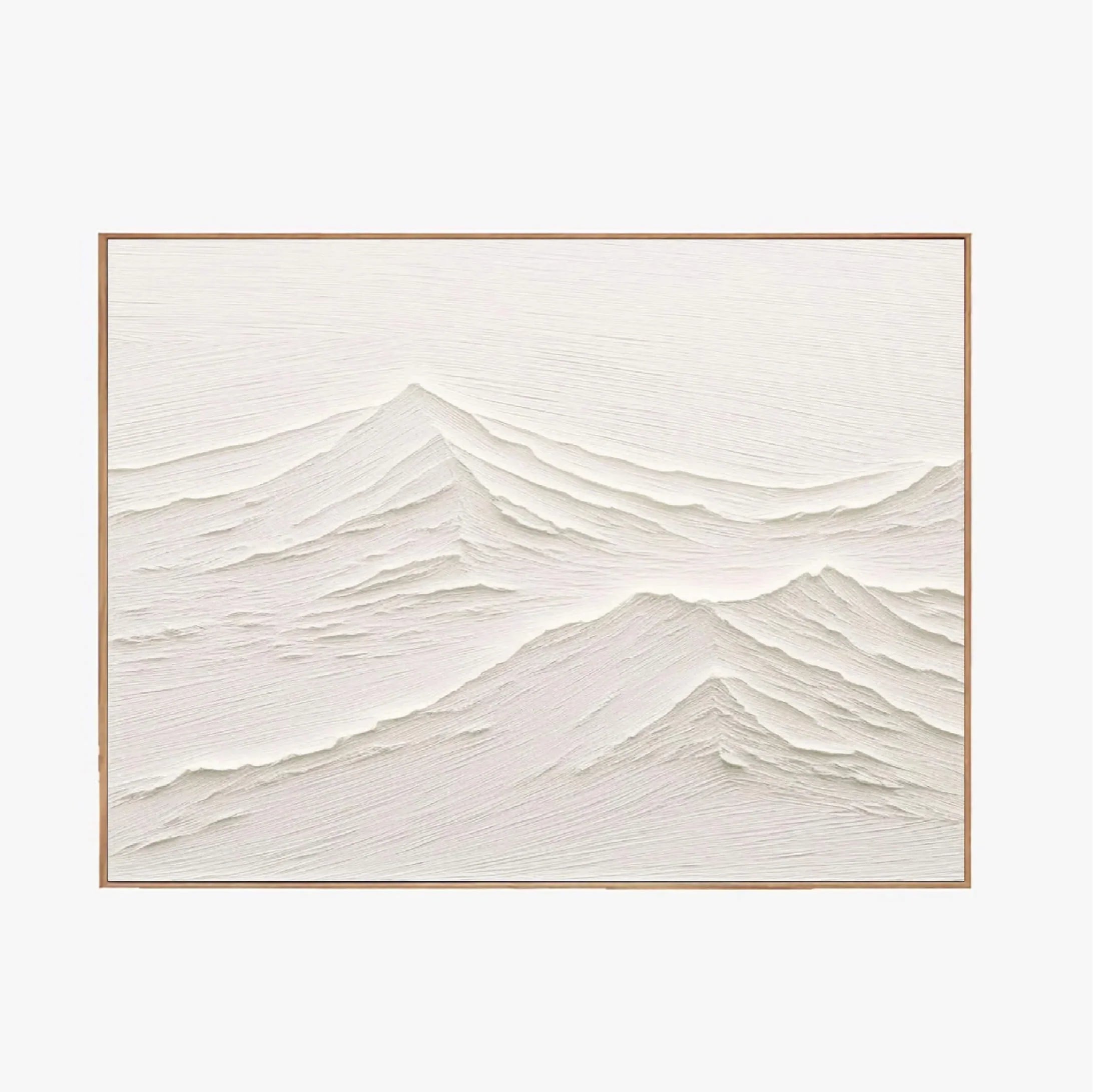Textured White Dune Relief Art