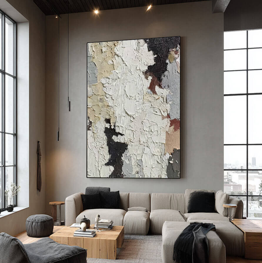 Poem of Tactility - Large exture Impasto Minimalist Textured Wall Art