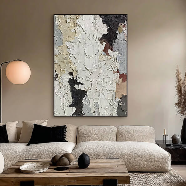 Poem of Tactility - Large exture Impasto Minimalist Textured Wall Art