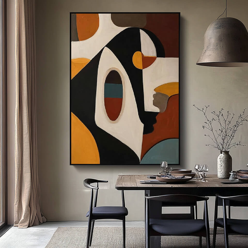 Resonance of Form - Large Modern Hand Geometric Abstract Wall Art