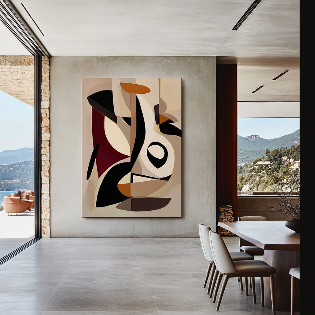 Rhythm of Collage - Large Modern Hand Geometric Abstract Wall Art