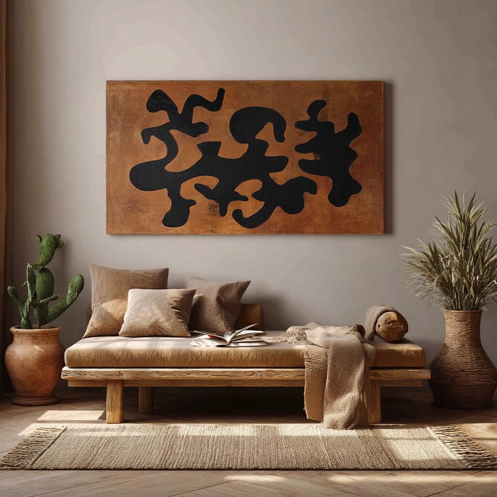 Sigils of the Earth - Large Wabi Sabi Style Abstract Wall Art