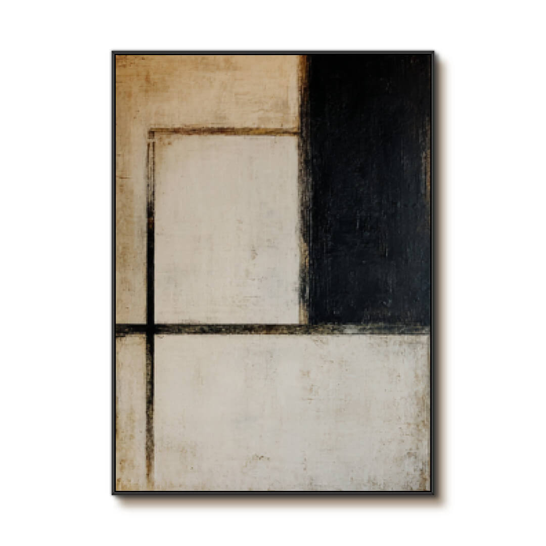 Silent Partition - Large Modern Bauhaus Style Geometric Wall Art