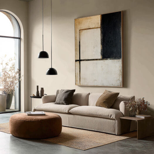 Silent Partition - Large Modern Bauhaus Style Geometric Wall Art