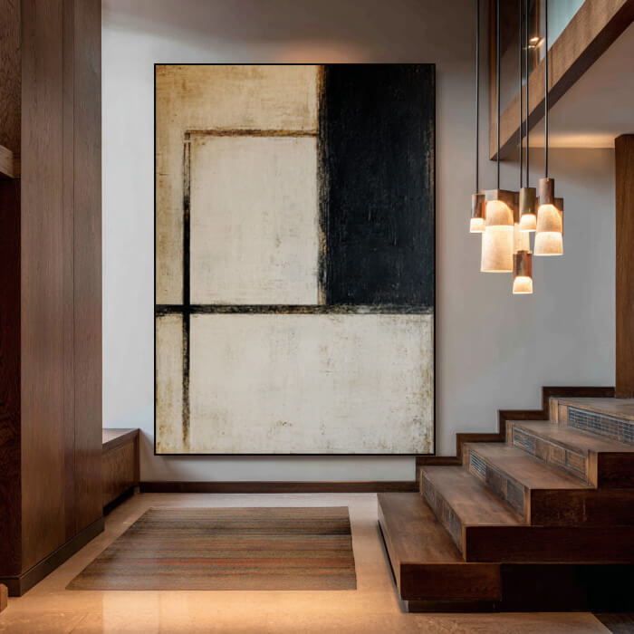 Silent Partition - Large Modern Bauhaus Style Geometric Wall Art