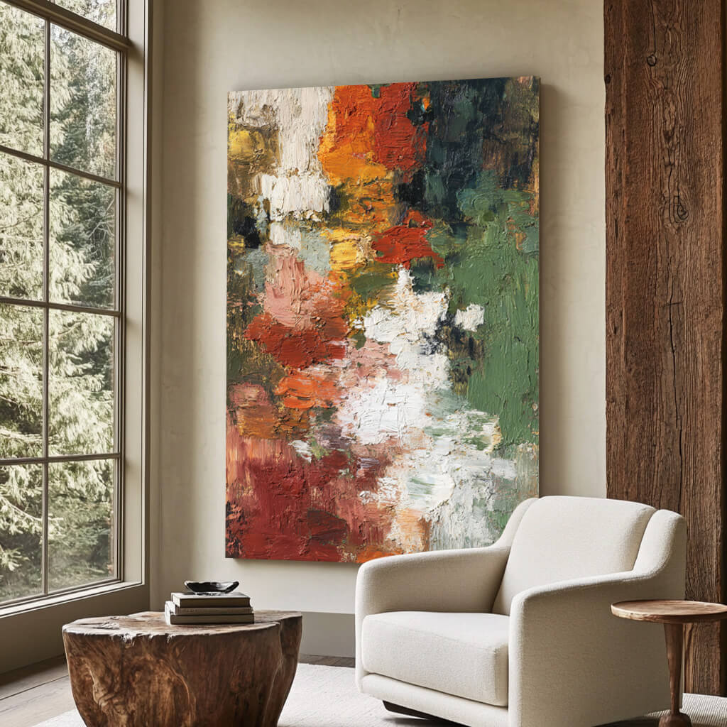 Textural Movement - Large Abstract Earth Tone Wall Art